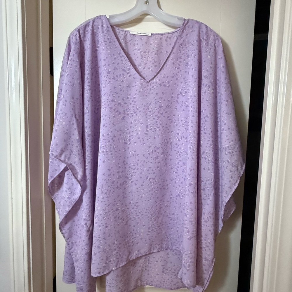 Caramel Lilac V-Neck Tunic